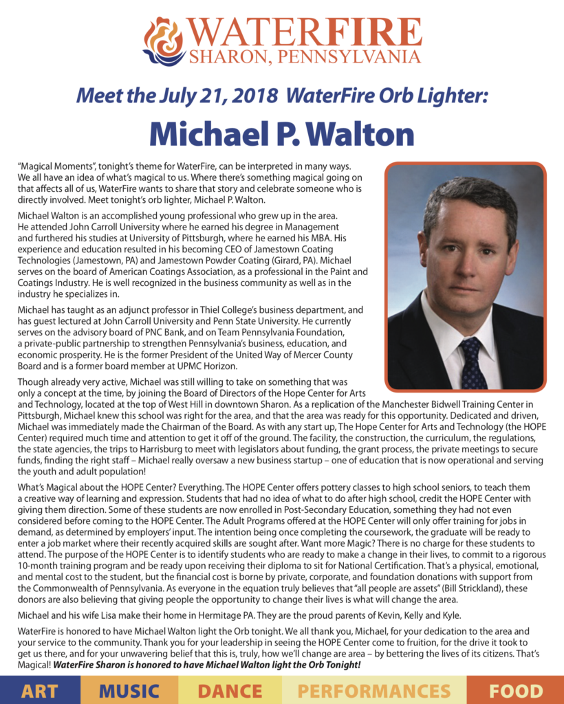 Orb Lighter: Michael P. Walton